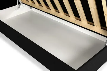 Montana Täydellinen Sänkypaketti Säilytystilalla 90x200 cm - Musta - Huonekalut - Sänky - Runkopatjasängyt
