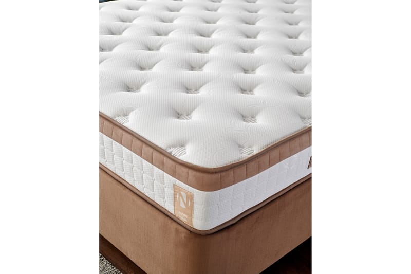Jenkkisänky Tupla Pylpio 140x190 cm - Vaaleanruskea - Huonekalut - Sänky - Moottorisänky