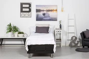 Säätösänky Savannah 90x200 - Musta - Huonekalut - Sänky - Moottorisänky