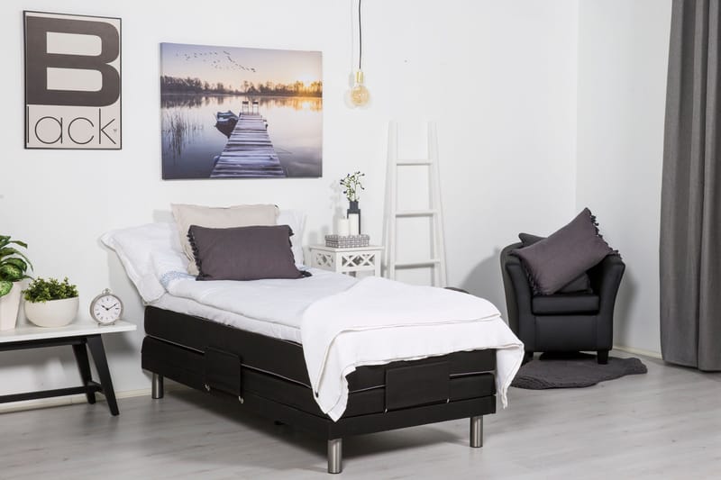 Säätösänky Savannah 90x200 - Musta - Huonekalut - Sänky - Moottorisänky