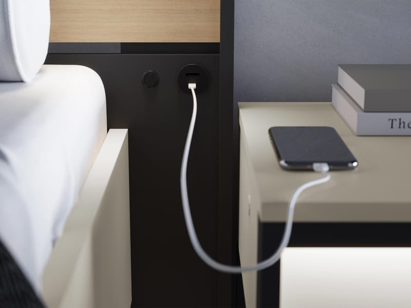 Navron Sängynrunko 160x200 cm - Beige/Musta - Huonekalut - Sänky - Sänkykehikot & sängynrungot