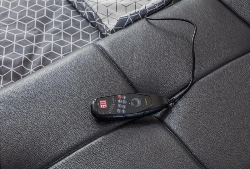 Olyvan sänkypaketti penkillä ja säilytystilalla 250x290 cm keinonahka - Huonekalut - Sänky - Sänkykehikot & sängynrungot