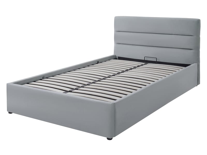 Omrynn sängynrunko säilytystilalla 120x200 cm - harmaa - Huonekalut - Sänky - Sänkykehikot & sängynrungot