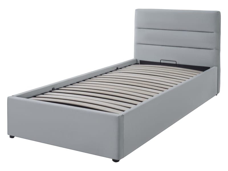 Omrynn sängynrunko säilytystilalla 90x200 cm - harmaa - Huonekalut - Sänky - Sänkykehikot & sängynrungot