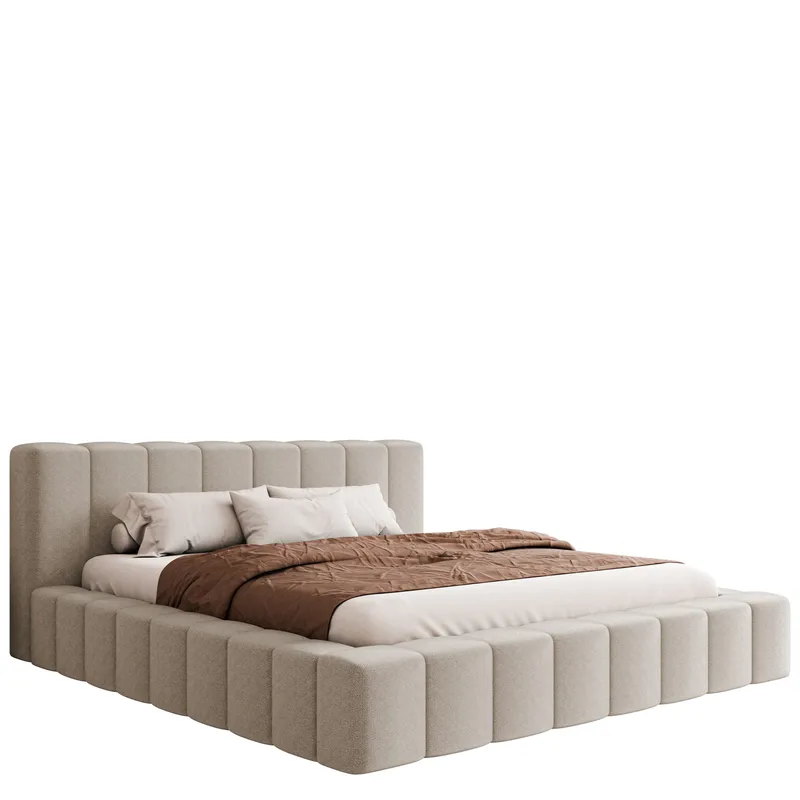 Orvinel Sängynrunko 120x200 cm Säilytystilalla, Beige