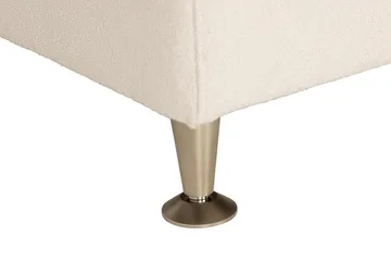 Oslo Lyx Luxe Täydellinen Sänkypaketti Jenkkisänky 180x200 cm sängynpäädyllä - Vaaleabeige - Huonekalut - Sänky - Jenkkisängyt