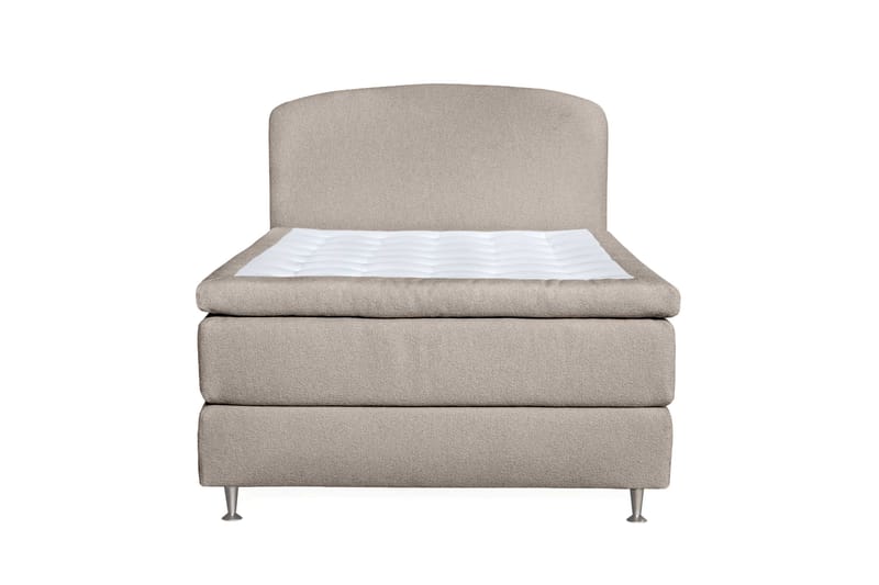 Oslo Lyx Sänky­paketti Jenkkisänky 120x200 cm Curved Sängynpääty - Beige - Huonekalut - Sänky - Jenkkisängyt