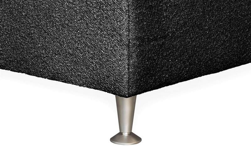 Oslo Lyx Sänky­paketti Jenkkisänky 120x200 cm Curved Sängynpääty - Musta - Huonekalut - Sänky - Jenkkisängyt