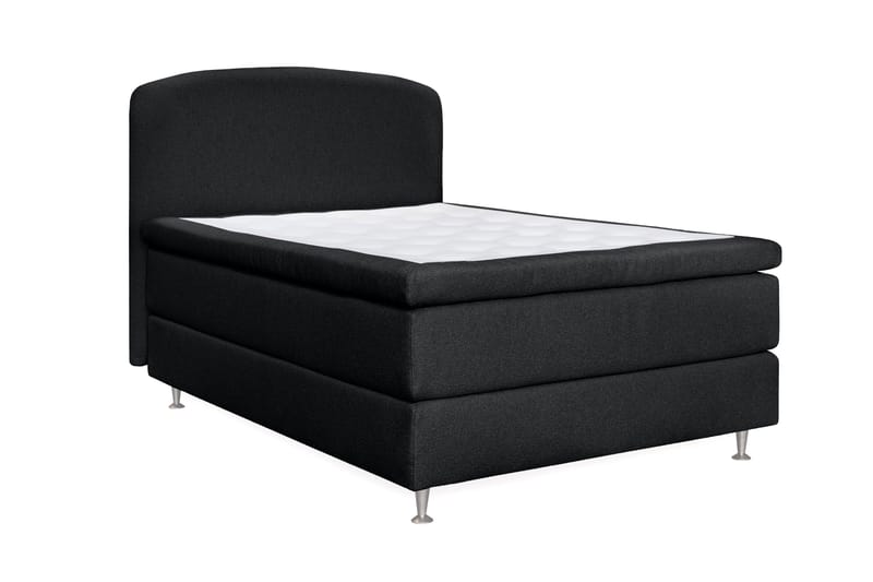 Oslo Lyx Sänky­paketti Jenkkisänky 120x200 cm Curved Sängynpääty - Musta - Huonekalut - Sänky - Jenkkisängyt