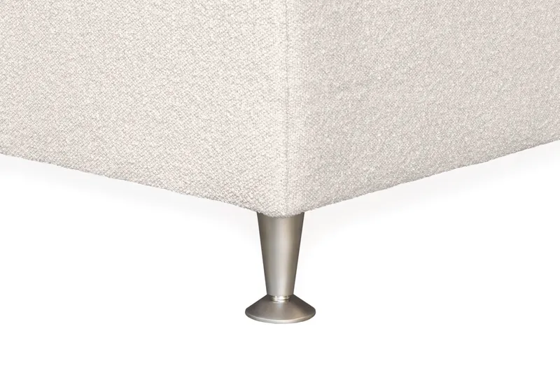 Oslo Lyx Sänky­paketti Jenkkisänky 120x200 cm Curved Sängynpääty - Vaaleabeige - Huonekalut - Sänky - Jenkkisängyt