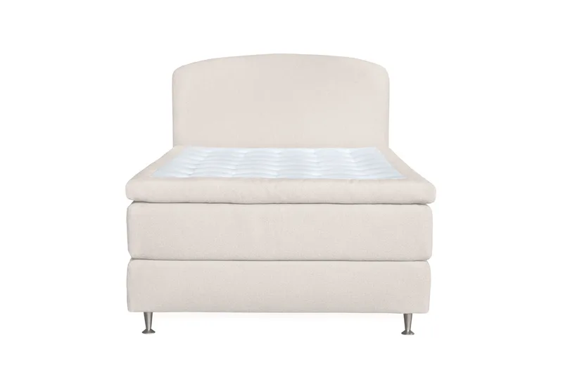 Oslo Lyx Sänky­paketti Jenkkisänky 120x200 cm Curved Sängynpääty, Vaaleabeige