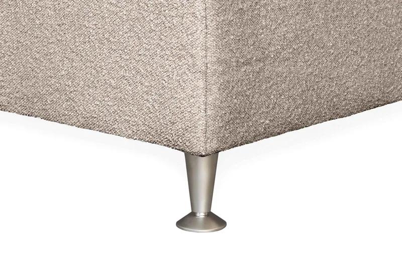 Oslo Lyx Sänky­paketti Jenkkisänky 140x200 cm Curved Sängynpääty - Beige - Huonekalut - Sänky - Jenkkisängyt