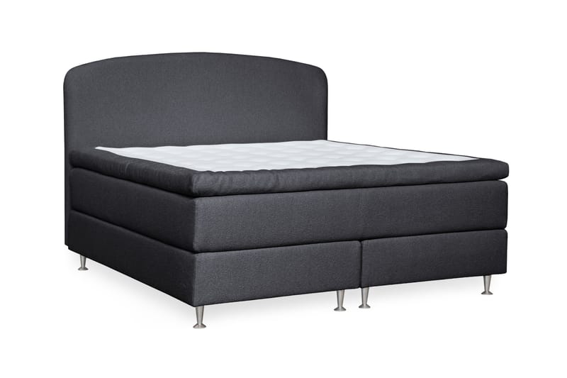 Oslo Lyx Sänky­paketti Jenkkisänky 160x200 cm Curved Sängynpääty - Musta - Huonekalut - Sänky - Jenkkisängyt