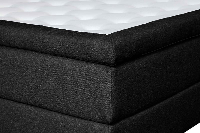 Oslo Lyx Sänky­paketti Jenkkisänky 160x200 cm Curved Sängynpääty - Musta - Huonekalut - Sänky - Jenkkisängyt