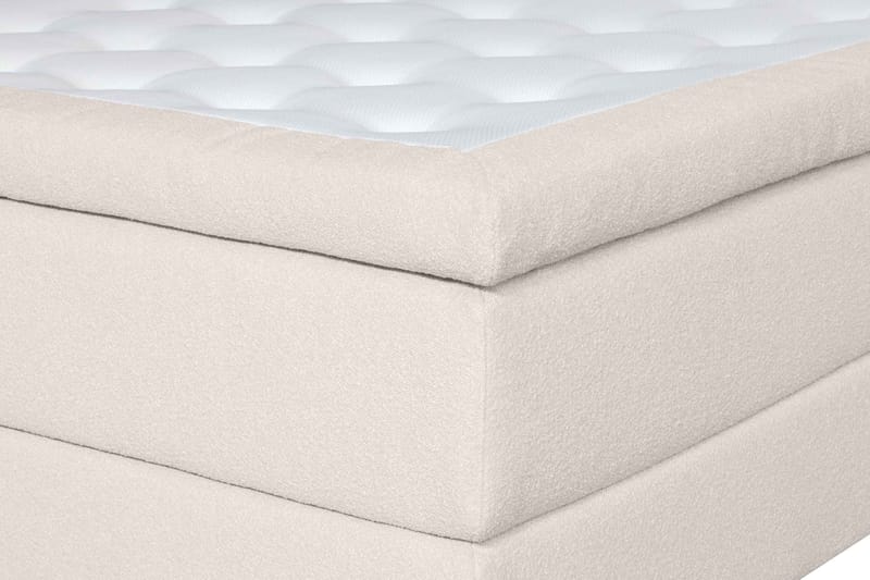 Oslo Lyx Sänky­paketti Jenkkisänky 160x200 cm Curved Sängynpääty - Vaaleabeige - Huonekalut - Sänky - Jenkkisängyt