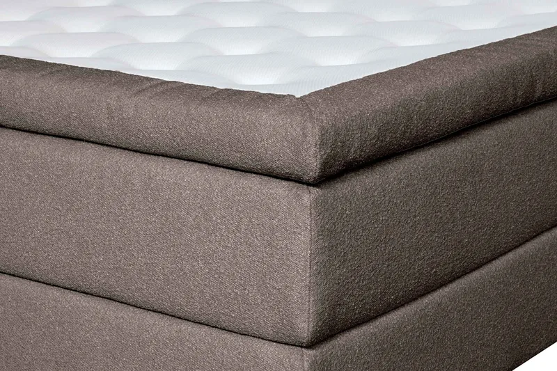 Oslo Lyx Sänky­paketti Jenkkisänky 160x200 cm Curved Sängynpääty - Vaaleanruskea - Huonekalut - Sänky - Jenkkisängyt