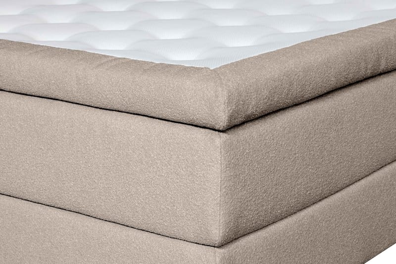 Oslo Lyx Sänky­paketti Jenkkisänky 180x200 cm Curved Sängynpääty - Beige - Huonekalut - Sänky - Jenkkisängyt