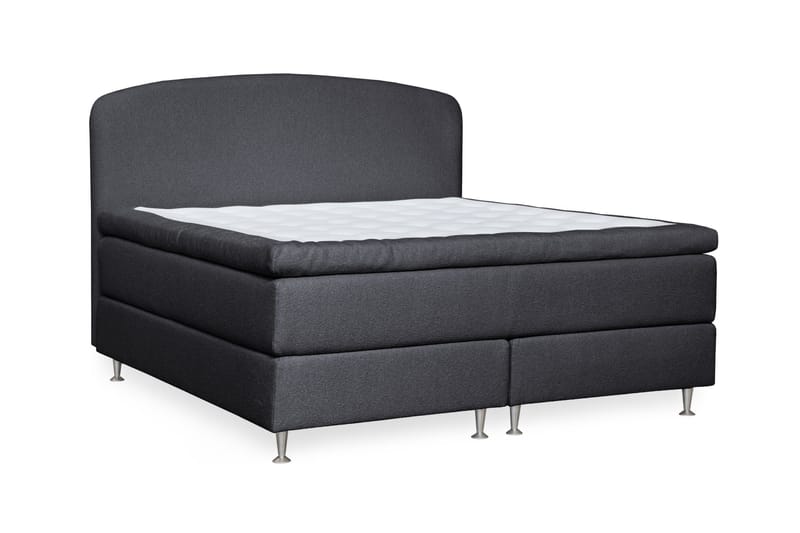 Oslo Lyx Sänky­paketti Jenkkisänky 180x200 cm Curved Sängynpääty, Musta