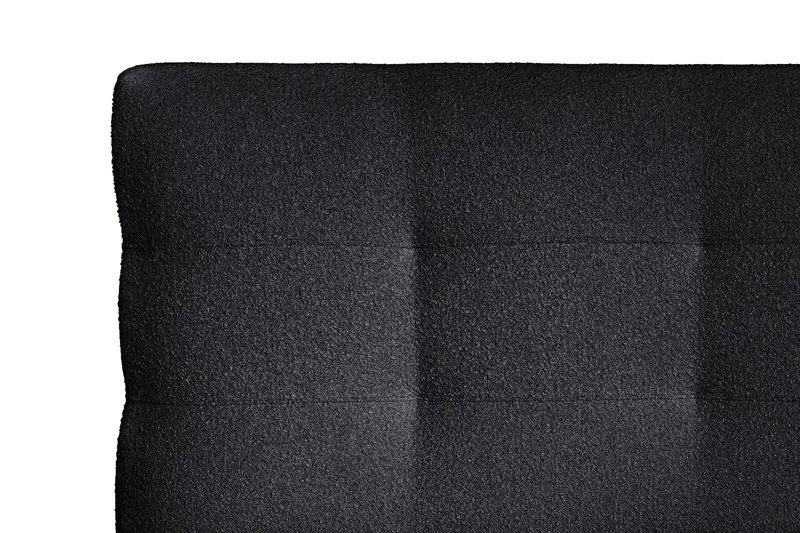 Oslo Lyx Sänkypaketti Jenkkisänky 120x200 cm Nappiverhoiltu Sängynpääty - Musta - Huonekalut - Sänky - Parisänky