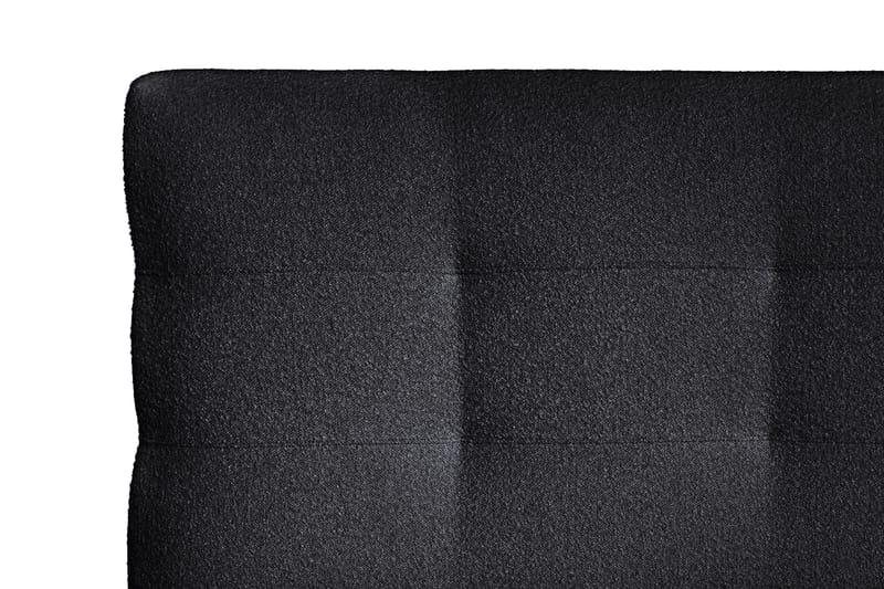Oslo Lyx Sänkypaketti Jenkkisänky 120x200 cm Nappiverhoiltu Sängynpääty - Musta - Huonekalut - Sänky - Jenkkisängyt
