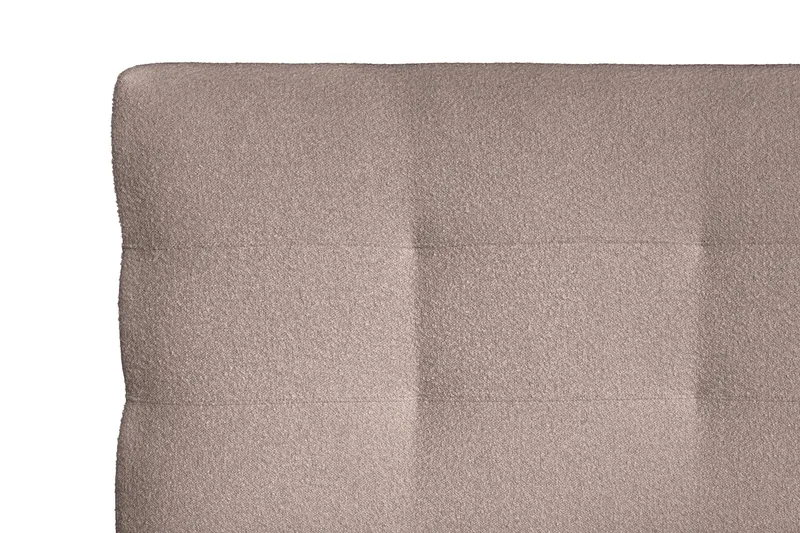 Oslo Lyx Sänkypaketti Jenkkisänky 120x200 cm Nappiverhoiltu Sängynpääty - Vaaleanruskea - Huonekalut - Sänky - Jenkkisängyt