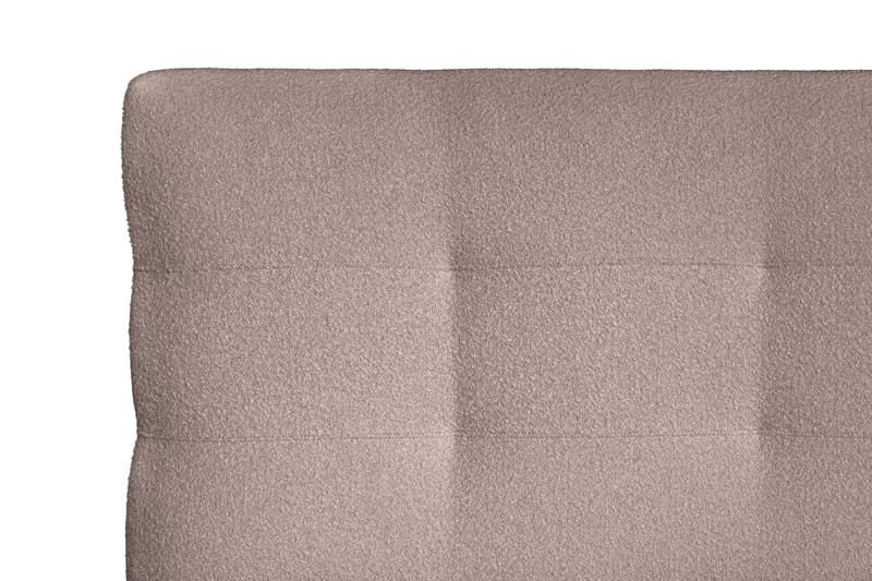 Oslo Lyx Sänkypaketti Jenkkisänky 120x200 cm Nappiverhoiltu Sängynpääty - Vaaleanruskea - Huonekalut - Sänky - Jenkkisängyt