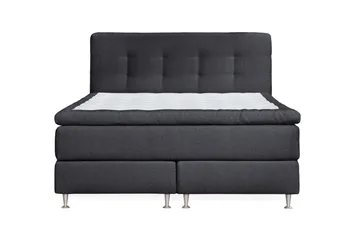 Oslo Lyx Sänkypaketti Jenkkisänky 160x200 cm Nappiverhoiltu Sängynpääty