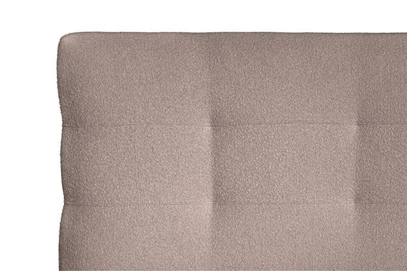 Oslo Lyx Sänkypaketti Jenkkisänky 180x200 cm Nappiverhoiltu Sängynpääty - Vaaleanruskea - Huonekalut - Sänky - Jenkkisängyt