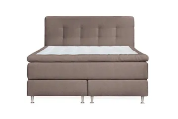 Oslo Lyx Sänkypaketti Jenkkisänky 180x200 cm Nappiverhoiltu Sängynpääty