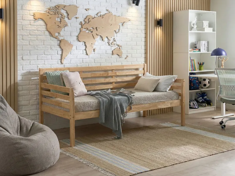 Päivävuode Theza Luonnollinen - Luonnollinen - Huonekalut - Sänky - Vierassänky & varavuode - Ulosvedettävä sänky