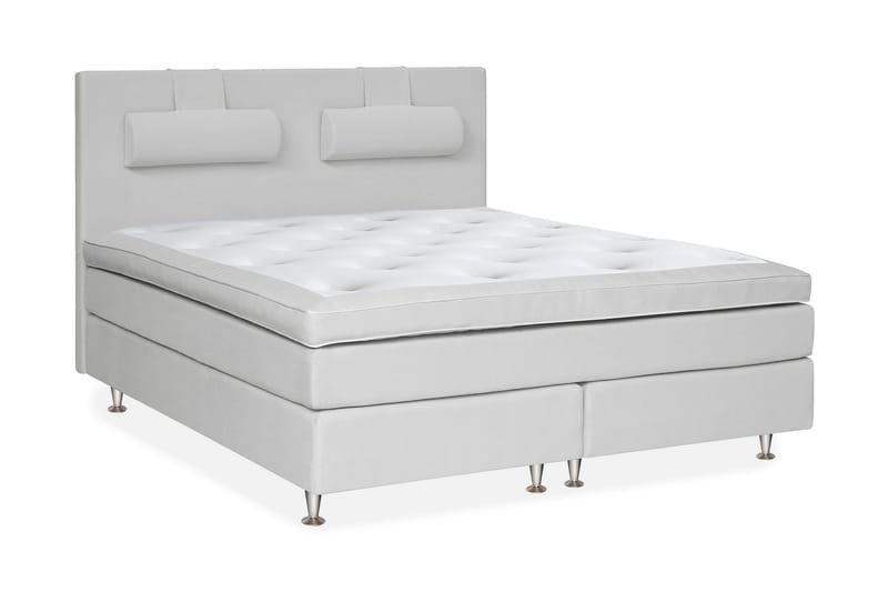 HILTON DELUXE Jenkkisänky 180 Malaga Vaaleanharmaa - Huonekalut - Sänky - Parisänky