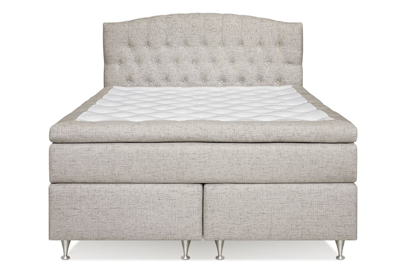 Jenkkisänky Abelie 160x200 Kova - Beige - Huonekalut - Sänky - Jenkkisängyt