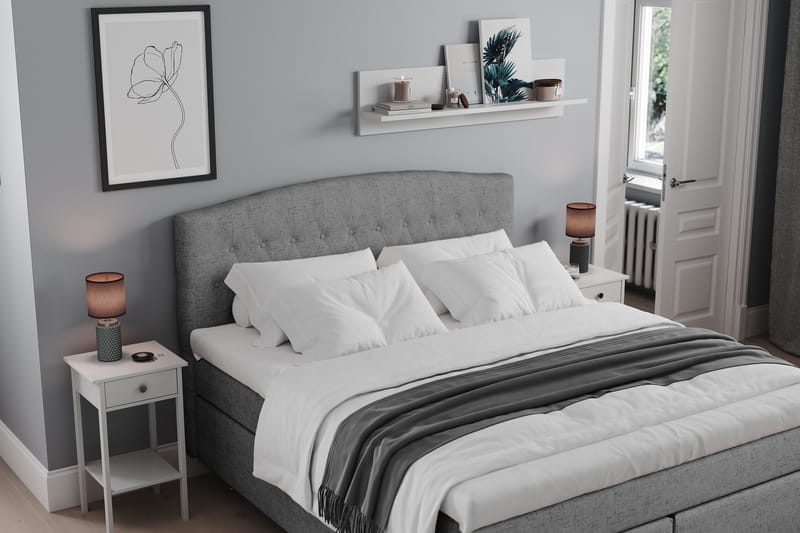 Jenkkisänky Abelie 160x200 Kova - Harmaa - Huonekalut - Sänky - Parisänky