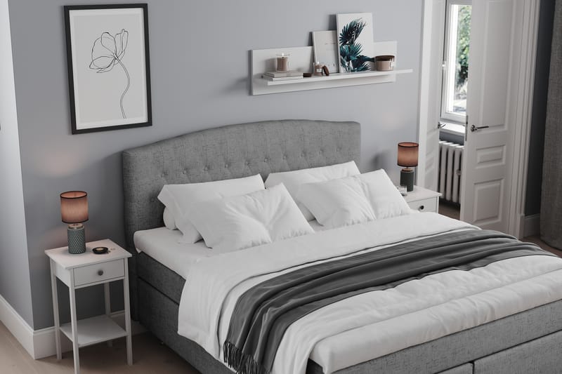 Jenkkisänky Abelie 160x200 Kova - Harmaa - Huonekalut - Sänky - Jenkkisängyt