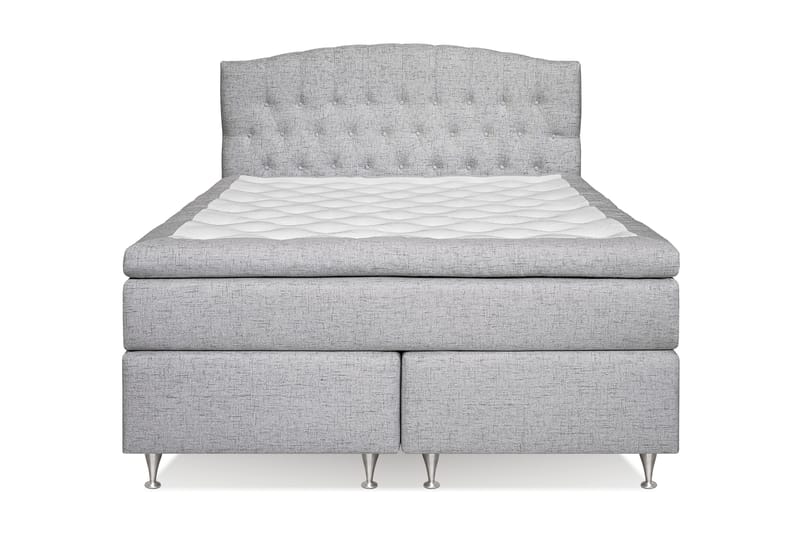 Jenkkisänky Abelie 160x200 Kova - Vaaleanharmaa - Huonekalut - Sänky - Jenkkisängyt
