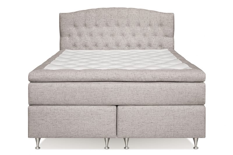 Jenkkisänky Abelie 160x200 Kova/Medium - Beige - Huonekalut - Sänky - Jenkkisängyt