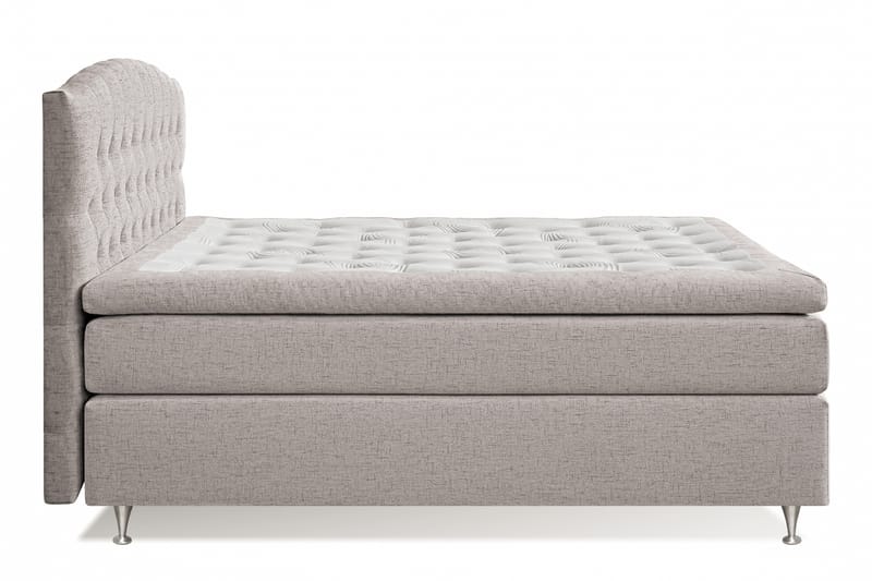 Jenkkisänky Abelie 160x200 Kova/Medium - Beige - Huonekalut - Sänky - Jenkkisängyt