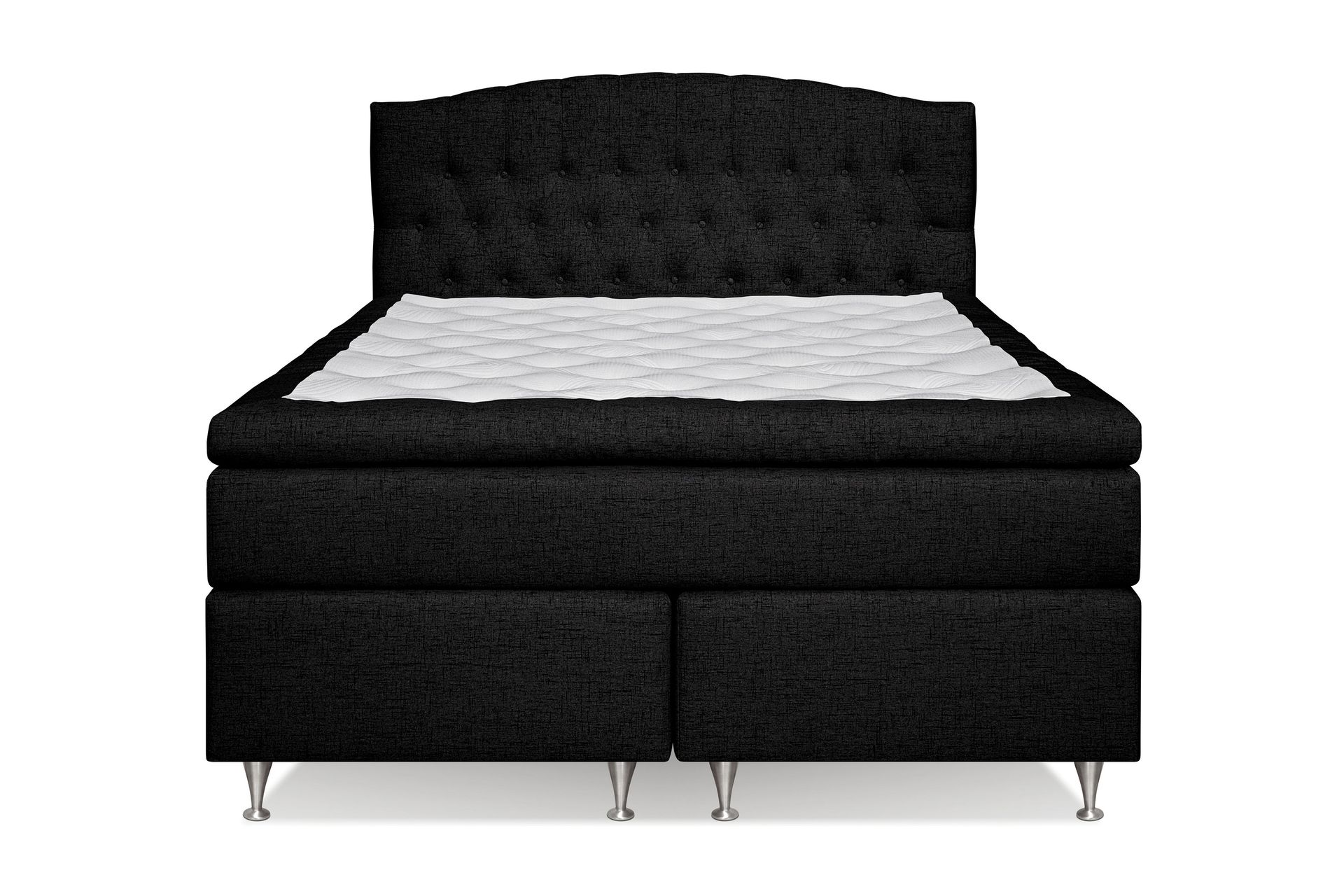 Jenkkisänky Abelie 160x200 Kova/Medium - Musta - Huonekalut - Sänky - Jenkkisängyt
