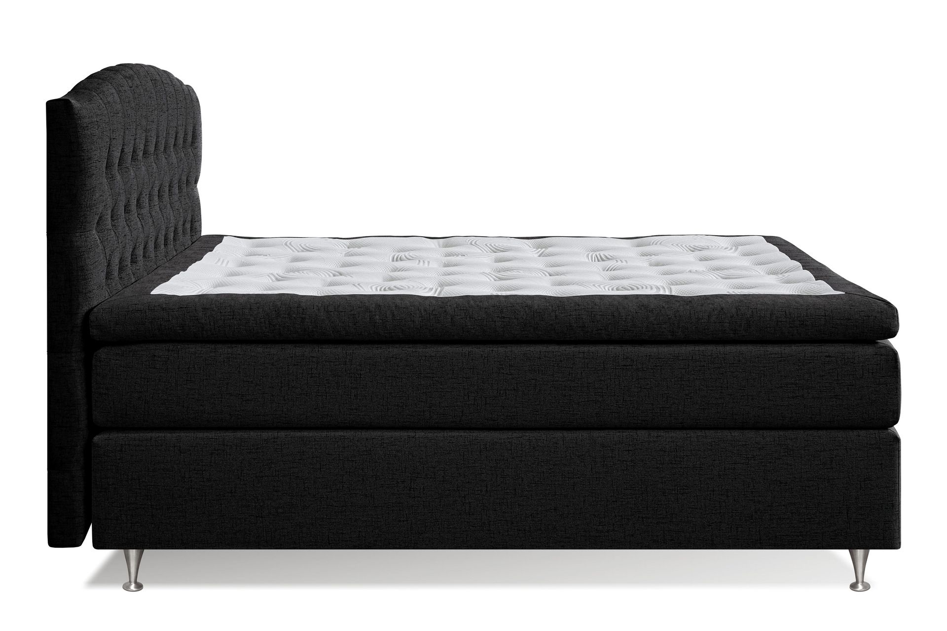 Jenkkisänky Abelie 160x200 Kova/Medium - Musta - Huonekalut - Sänky - Jenkkisängyt