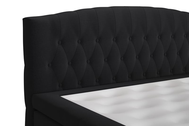 Jenkkisänky Abelie 160x200 Kova/Medium - Musta - Huonekalut - Sänky - Jenkkisängyt