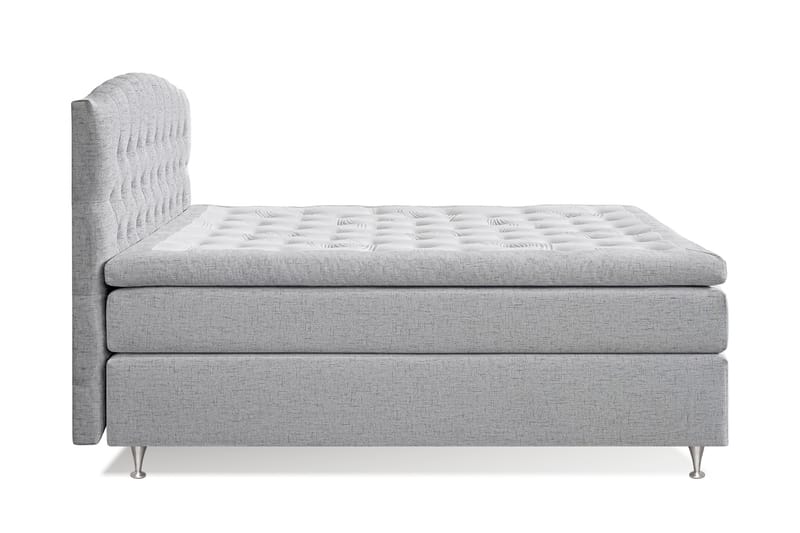 Jenkkisänky Abelie 160x200 Kova/Medium - Vaaleanharmaa - Huonekalut - Sänky - Jenkkisängyt