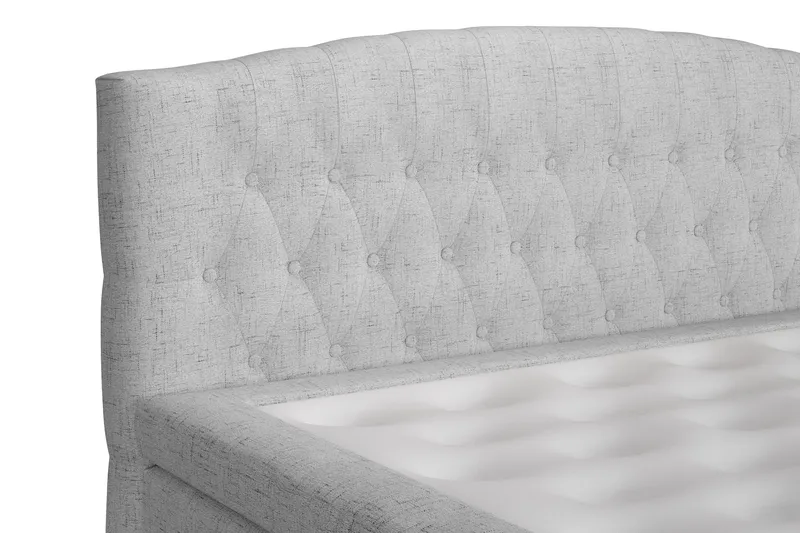 Jenkkisänky Abelie 160x200 Kova/Medium - Vaaleanharmaa - Huonekalut - Sänky - Parisänky