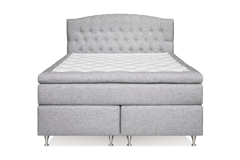 Jenkkisänky Abelie 160x200 Medium - Vaaleanharmaa - Huonekalut - Sänky - Jenkkisängyt