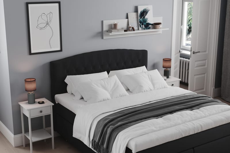 Jenkkisänky Abelie 180x200 Kova - Musta - Huonekalut - Sänky - Parisänky