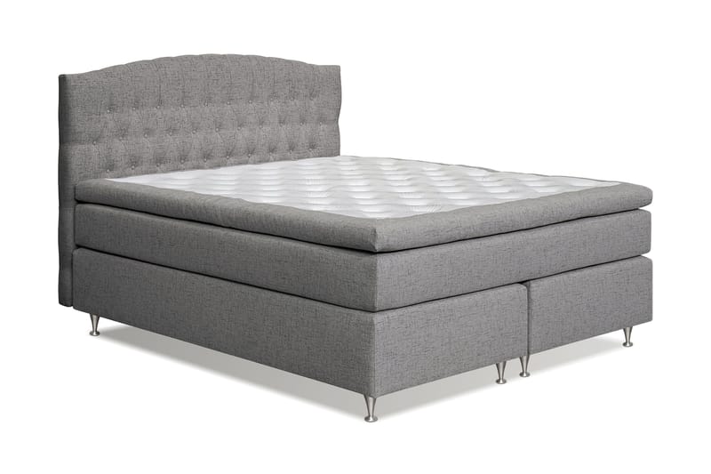 Jenkkisänky Abelie 180x200 Kova/Medium - Harmaa - Huonekalut - Sänky - Jenkkisängyt