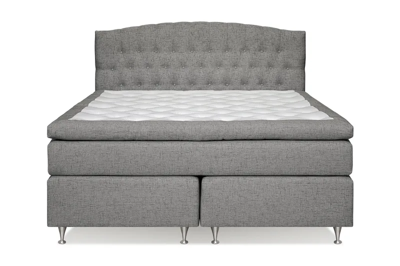 Jenkkisänky Abelie 180x200 Kova/Medium - Harmaa - Huonekalut - Sänky - Parisänky