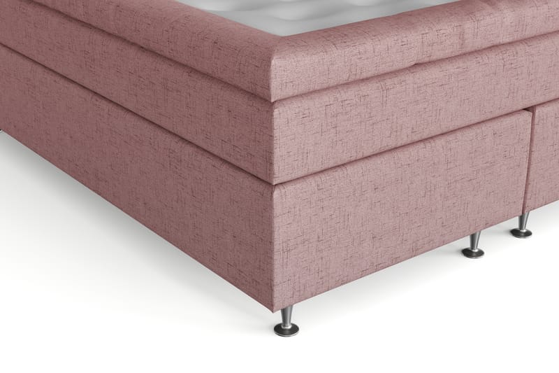 Jenkkisänky Abelie 180x200 Kova/Medium - Roosa - Huonekalut - Sänky - Jenkkisängyt