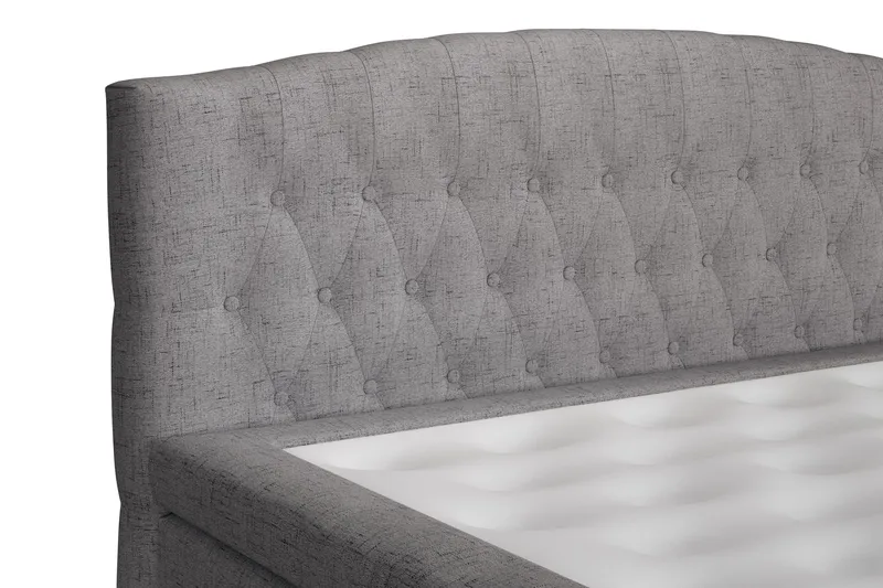 Jenkkisänky Abelie 180x200 Medium - Harmaa - Huonekalut - Sänky - Parisänky