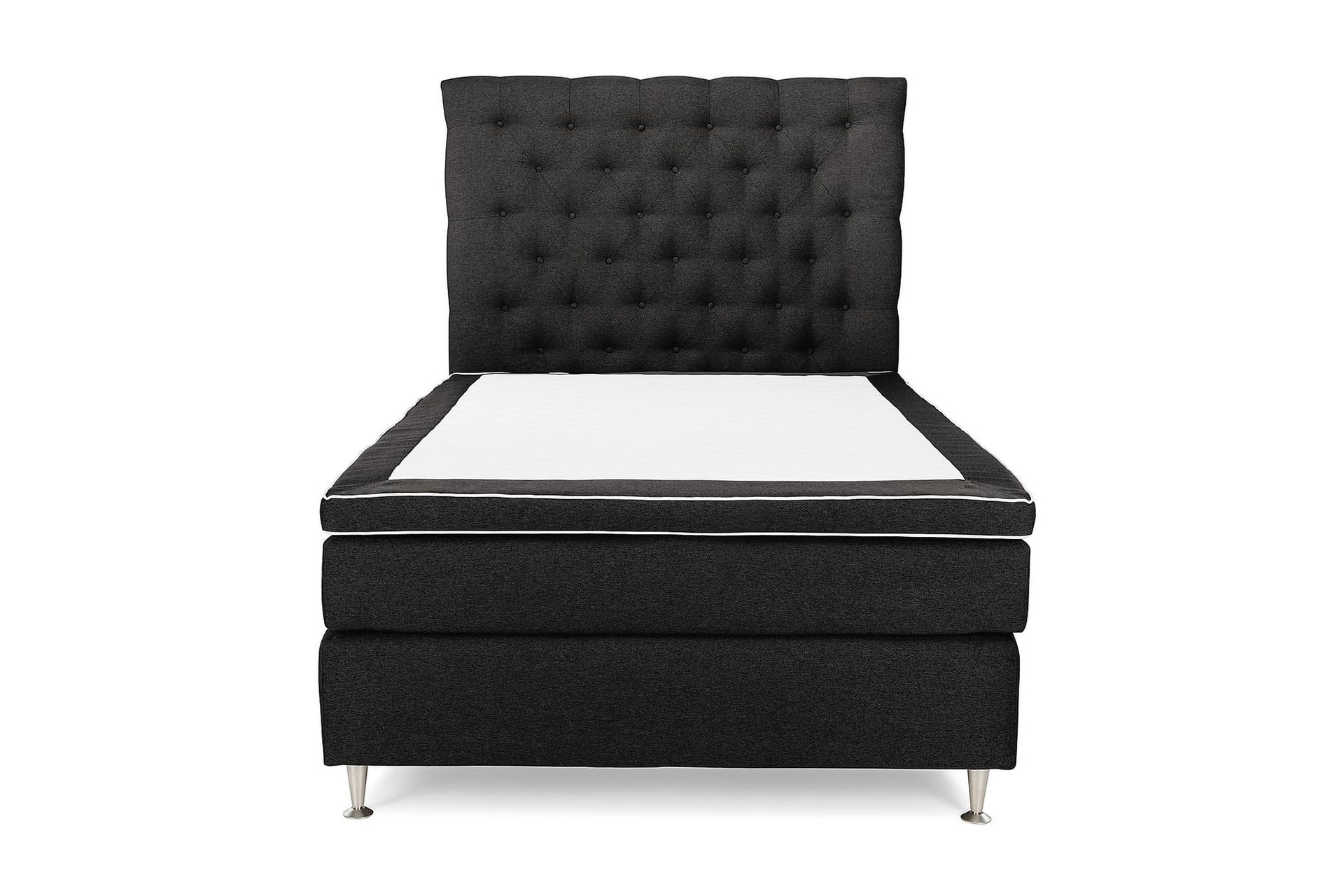 Jenkkisänky Boxford 140x200 - Tummanharmaa - Huonekalut - Sänky - Jenkkisängyt