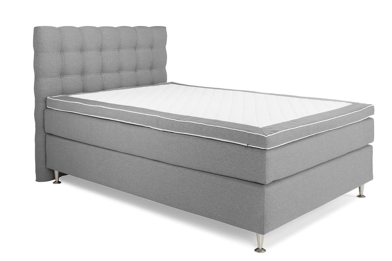 Jenkkisänky Boxford 140x200 - Vaaleanharmaa - Huonekalut - Sänky - Jenkkisängyt